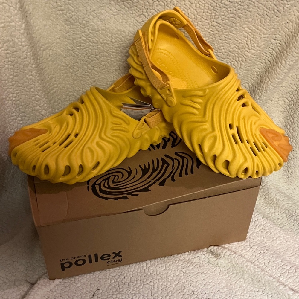 Salehe Bembury CROCS Yellow Sandals
